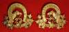 MC-34, 22nd Saskatchewan Light  Horse Pair of Collar Badges.